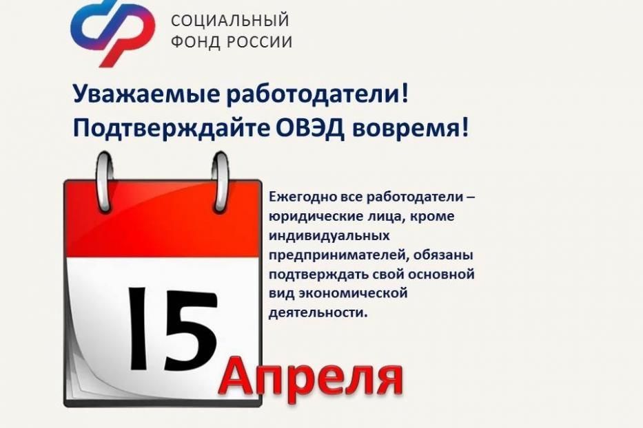 До 15 апреля работодателям Воронежской области необходимо подтвердить основной вид экономической деятельности.